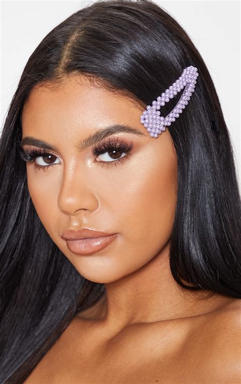 Lilac Pearl Extra Large Hair Clip Prettylittlething Aus