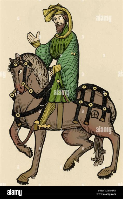Geoffrey Chaucer S Canterbury Tales The Knight On Horseback