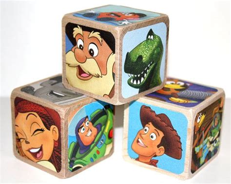Toy Story 2 Childrens Wooden Blocks Baby Blocks Etsy Baby Blocks
