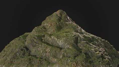 3d Model Low Poly Rocky Mountain Environment Asset Vr Ar Low Poly