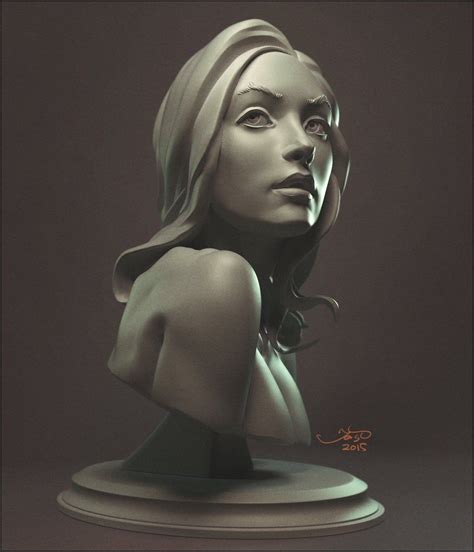 On Twitter Portrait Sculpture Digital Sculpture Zbrush