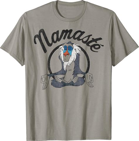 Amazon Com Disney Lion King Rafiki Namaste Graphic T Shirt T Shirt