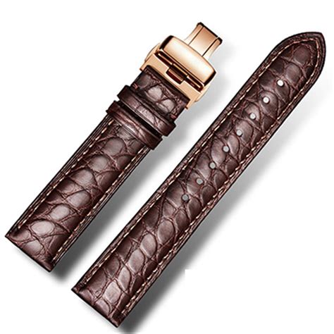 Real Alligator Watch Strap Genuine Leather Watchbands For Men Or Women