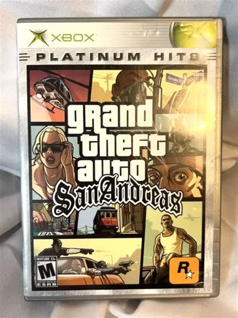 Grand Theft Auto San Andreas Original Xbox Game Complete Wmanual