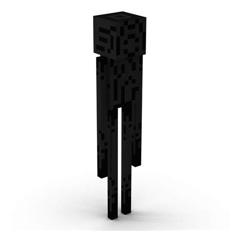 Minecraft Enderman Modelo 3d 19 3ds C4d Fbx Ma Obj Max Free3d