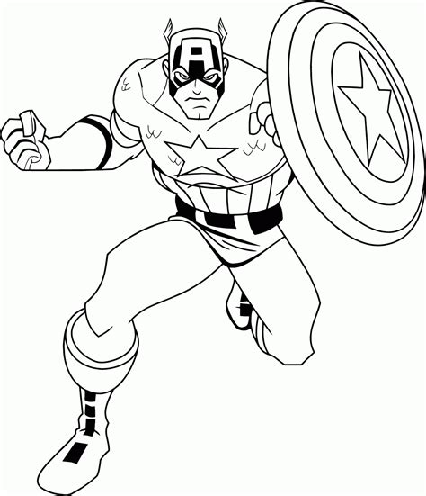 Many kids are fans of marvel superheroes which made many of them interested to grab these marvel coloring pages. Marvel Captain America Coloring Pages - Coloring Home