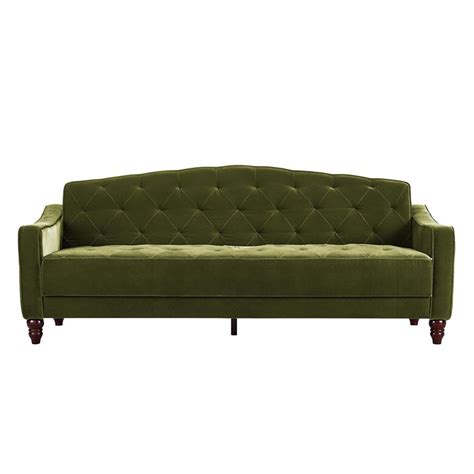 When it comes to vintage sofas, options abound—one touts itself as a tuxedo sofa, while another a camelback. Novogratz Vintage Tufted Sofa Sleeper II- Green Velvet ...