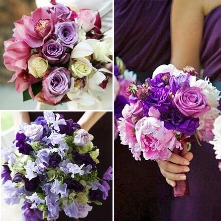 Shades of purple wedding bouquets. Wedding ProSource: Purple Weeding Theme