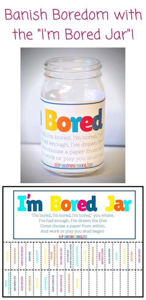 Are The Kids Bored Not Anymore With The Im Bored Jar Printable