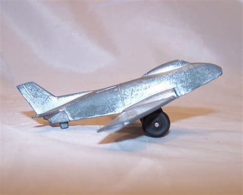Midgetoy Silver Die Cast Toy Usaf Airplane Usa Midge Toy