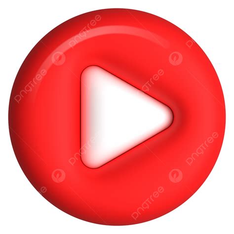 3d Rote Play Button Cliparts Roter Knopf Play Taste Abspielen Png