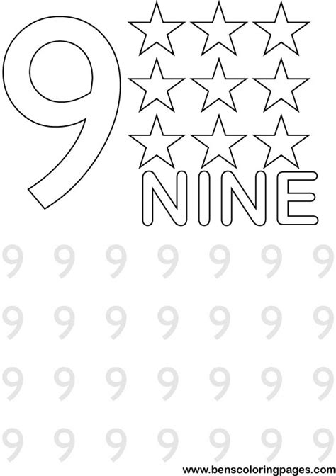 Free Numbers Schools Coloring Page