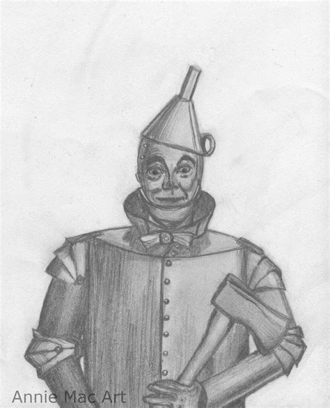 My Tin Man Drawing Wizard Of Oz Dorothy Annie Mac Tin Man Wizard