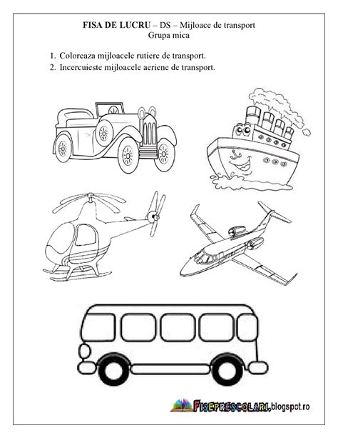 Details Of Imagini De Colorat Cu Mijloace De Transport Pentru Copiii De