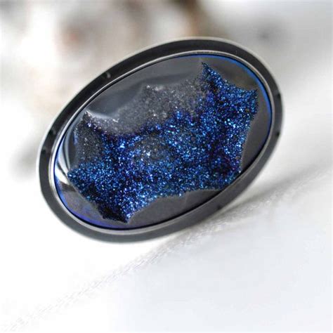 Cobalt Blue Drusy Ring Wow Drusy Ring Drusy Rings