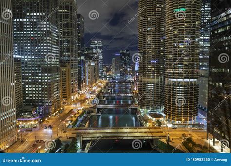 Chicago Cityscape And River Stock Photo Image Of Skyline North