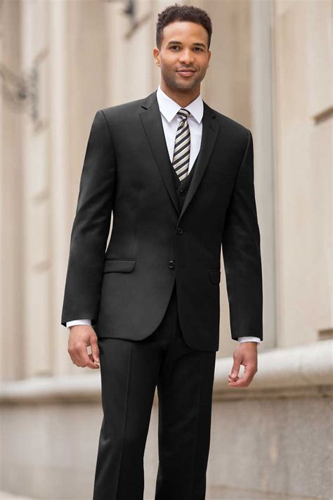 Contempo is where to buy slim fit suits cheap. Super 120's Black Slim Fit Suit - Belmeade Mens Wear