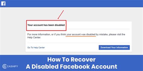 how to recover a disabled facebook account cashify blog