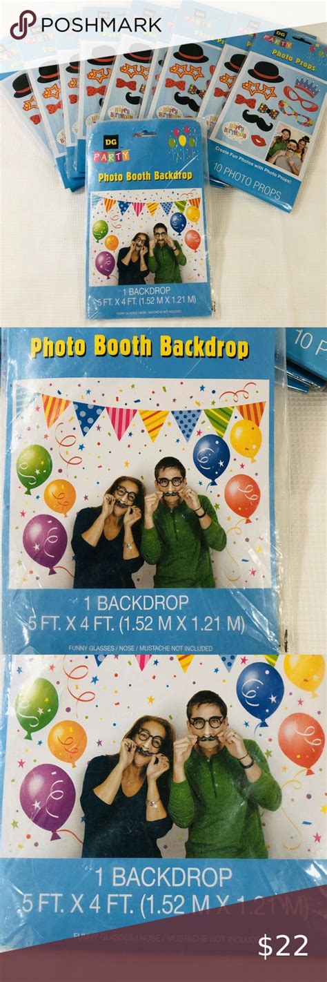 Photo Booth Backdrop And Props Lot Happy Birthday Birthday Photo