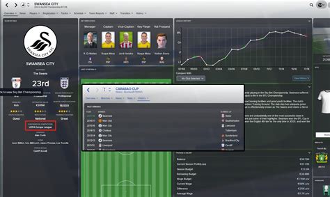 If smalltown fc wins division 12 one year it will move up to division 11 the next year. Swansea won the League Cup and got relegated the same ...