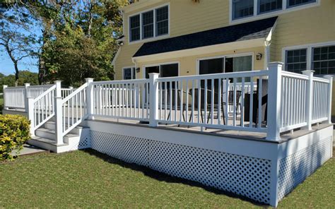 Post covers, post caps, and post skirts and balusters also available sold separately. TimberTech AZEK Deck, Portsmouth, RI | Contractor Cape Cod ...