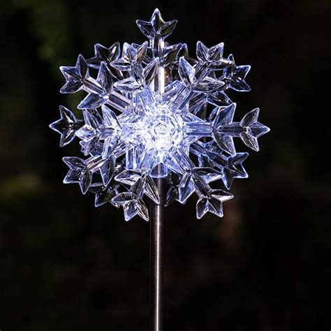 Solar Powered Motion Led Snowflake Garden Lights Solar Lights