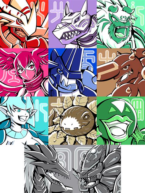 Digimon Frontier Beast Spirit Avatar Set By Zeskii On Deviantart