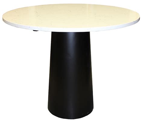 The table's elegant top is made of a sandstone marble. Find Wellington Table | Hospitality Dining Furniture