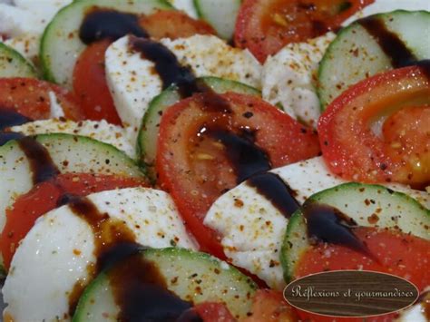 Salade Estivale Concombre Tomates Mozzarella R Flexions Et Gourmandises