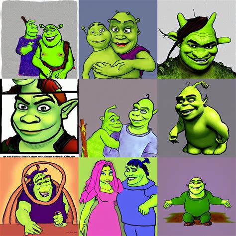 shrek. edgy. cringe. trending on deviantart. fanart. | Stable Diffusion