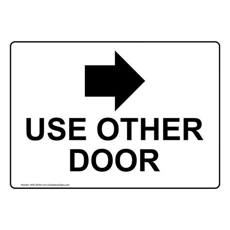 Use Other Door Sign Printable
