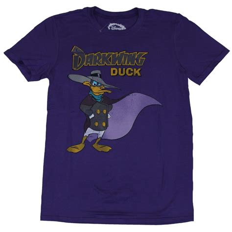 Ducktales Darkwing Duck Disney Mens T Shirt Dark Wing Duck Stands