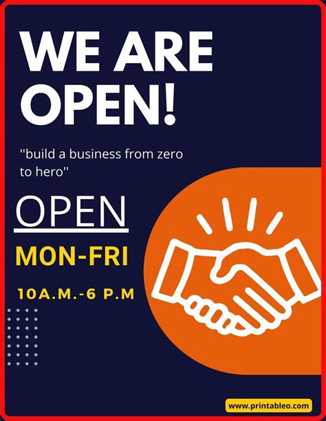 22business Open Sign Printable Templates Printable Templates Sign