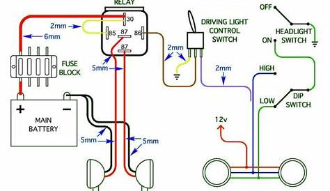 Driving Lights Wiring Diagram With Relay