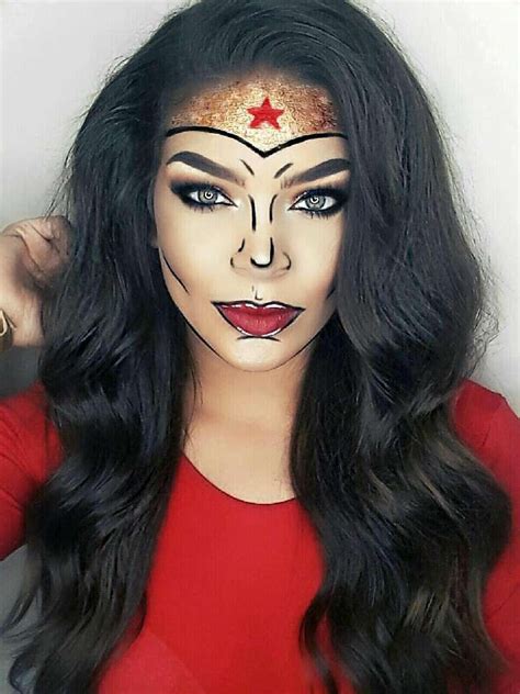 Wonder Woman Pop Art Makeup By Andreyhaseraphin Pop Art Makeup Wonder Woman Makeup Makeup