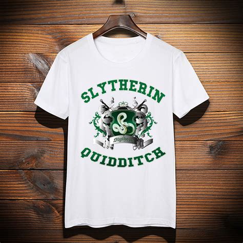 Slytherin Quidditch Tshirt Inspired Shirt Men Women Green Logo