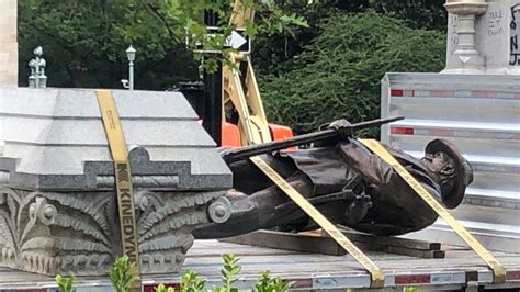 Crews Removing Raleigh Confederate Monument Unearth Time Capsule