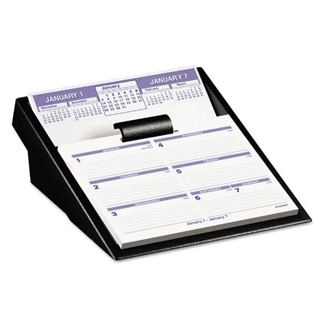 Flip A Week Desk Calendar And Base 5 58 X 7 White 2018 Walmart