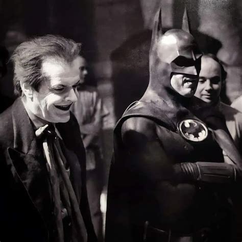 behind the scenes of batman 1989 with jack nicholson as the joker and michael keaton as batman