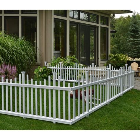 Zippity Outdoor Products Madison No Dig Vinyl Picket Garden Fence