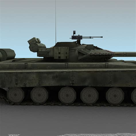 T80 Tank Russian 3d Model