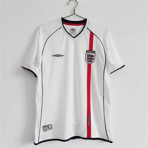 England World Cup 2002 Retro Home Football Shirt My Retro Jersey