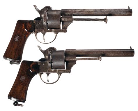 Two Spanish Single Single Action Pinfire Revolvers Rock Island Auction