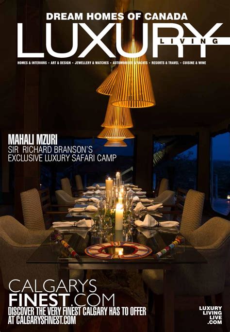 Luxury Living Alberta Edition 113 Resort Cover By Luxe Media Inc