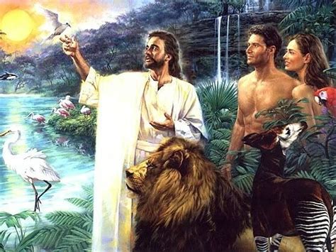 Artstation Adam And Eve With Jesus Artwork