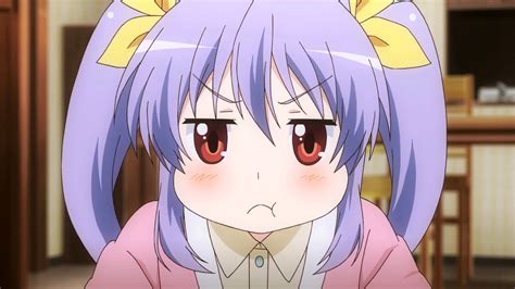 Miyauchi Renge Non Non Biyori Red Eyes Purple Hair Wallpaper Anime