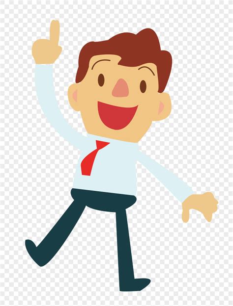 Ilustración acerca una pegatina creativa ilustrada de una persona feliz con dibujos animados. la primera persona de negocios feliz Imagen Descargar_PRF ...