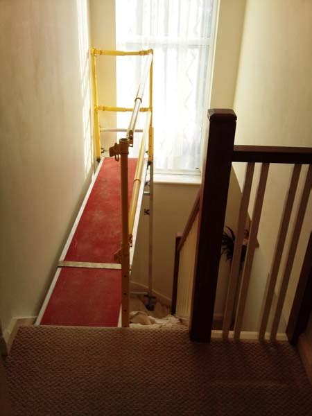 The number of fatalities resulting from falls from ladders has tripled in the past few decades. Stairwell Platform | MK Engineering Services