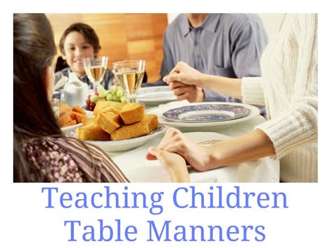 How To Teach Your Children Table Manners Meet Penny