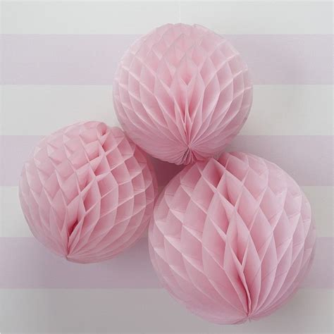 Pink Honeycomb Balls Princess Party Paper Party Decorations